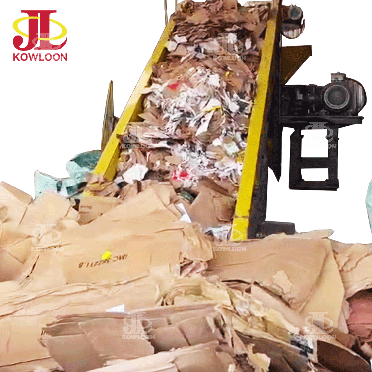 Eco-friendly Cardboard Shredder Industrial Carton Recycling Machine