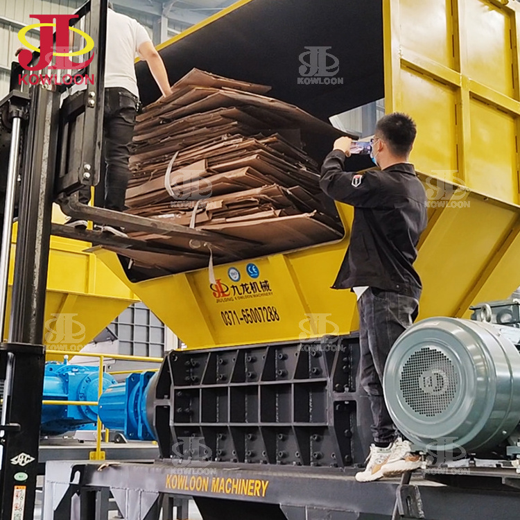 Eco-friendly Cardboard Shredder Industrial Carton Recycling Machine