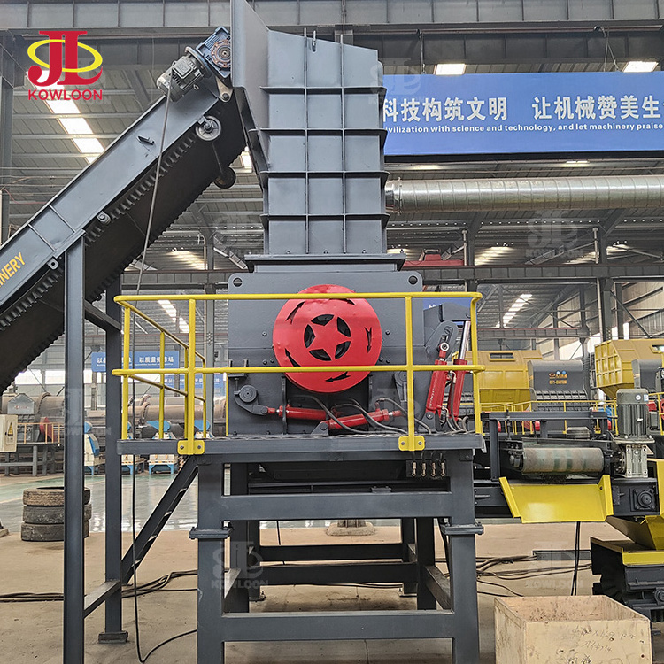 High torque Used Tyre shredding machine  waste Tyre Recycling Plant Old Tire Shredder Machine