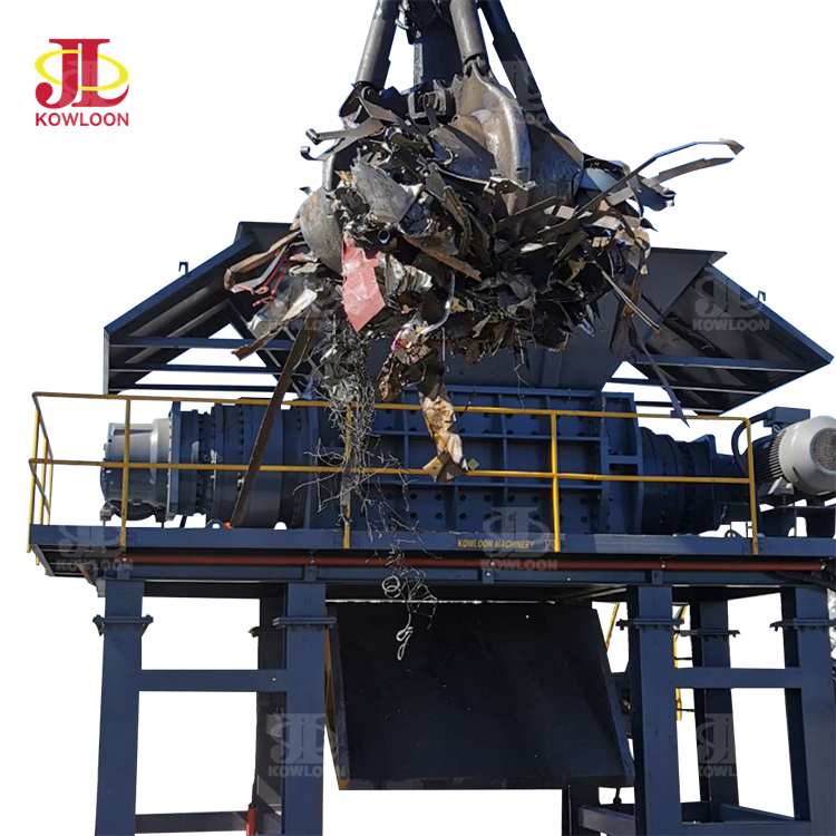 Double Shaft Industrial Scrap Metal Shredder Waste Car Body Shell Metal Crusher Machine