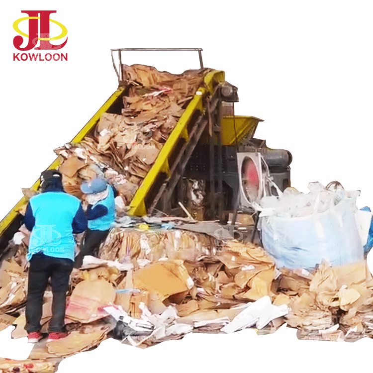 Heavy Duty Paper Waste Recycling Cardboard Shredder Shredding Machine