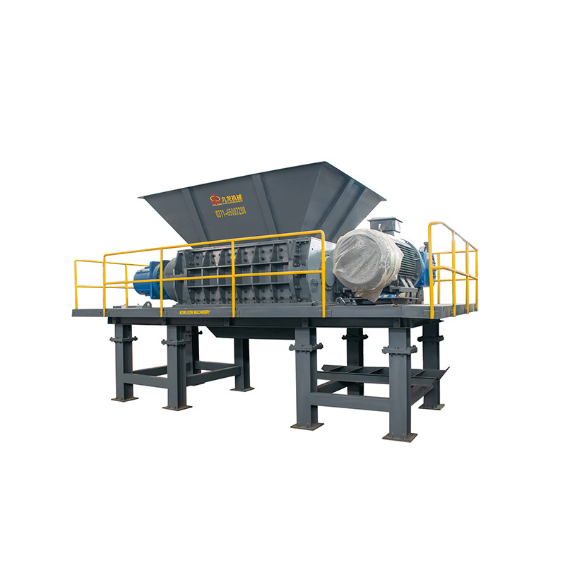 Double shaft industrial scrap metal shredder waste steel used iron drum car crusher recycling waste small metal shredder machine