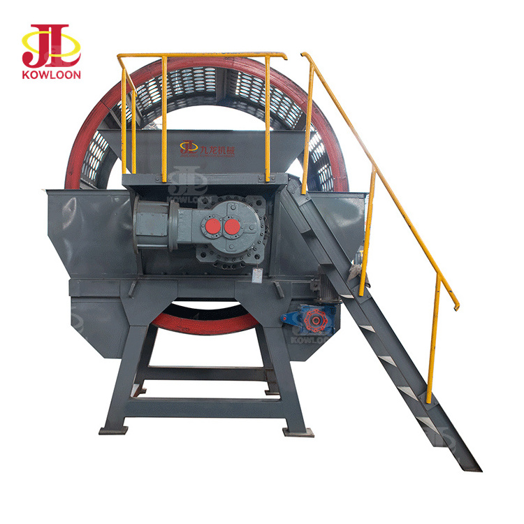 Environment Friendly old tyre rubber recycling Waste Car Tire Shredder Machine