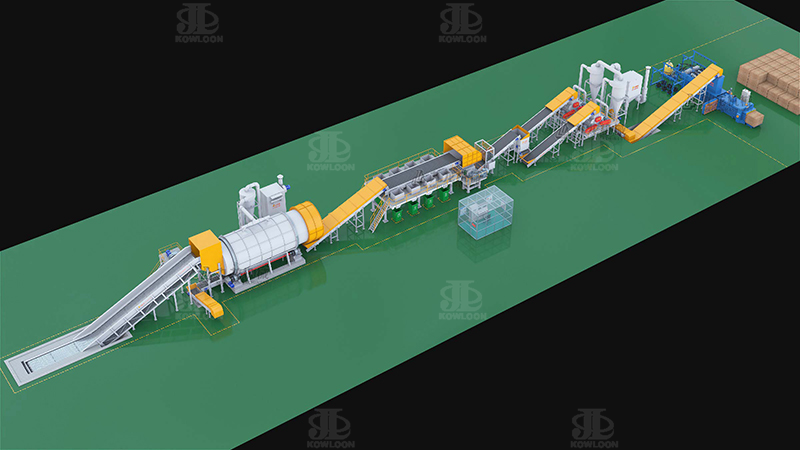 Scrap Paper Dry Pulping Line OCC Waste Paper Pulp Machine