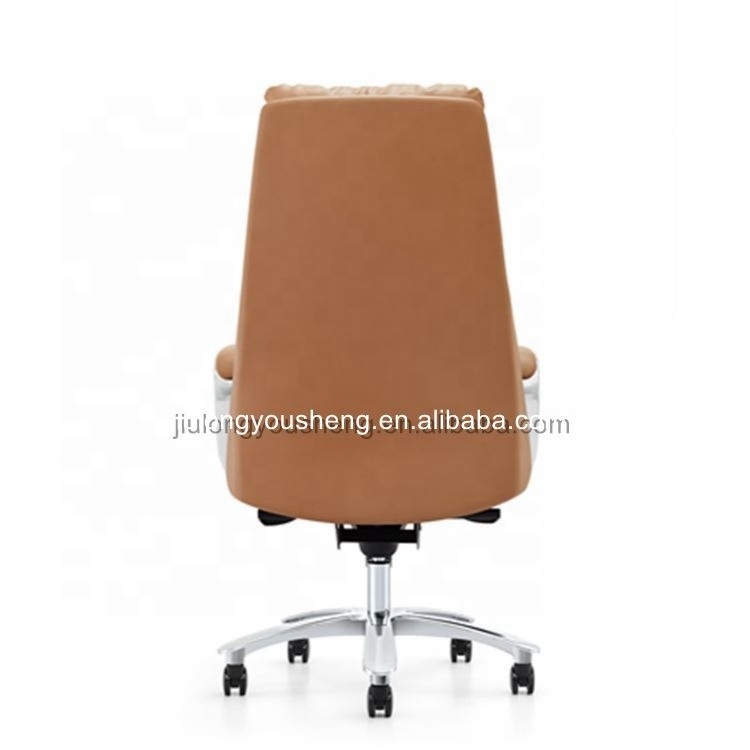 High Back Soft Foam Seat Boss Office Chair Genuine Leather Ergonomic Office Chair Big and Tall Executive Office Chair