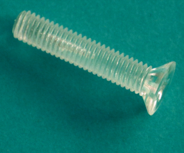 Plastic Cross Recessed Countersunk Head Polycarbonate PC Acrylic Screw transparent plastic screw