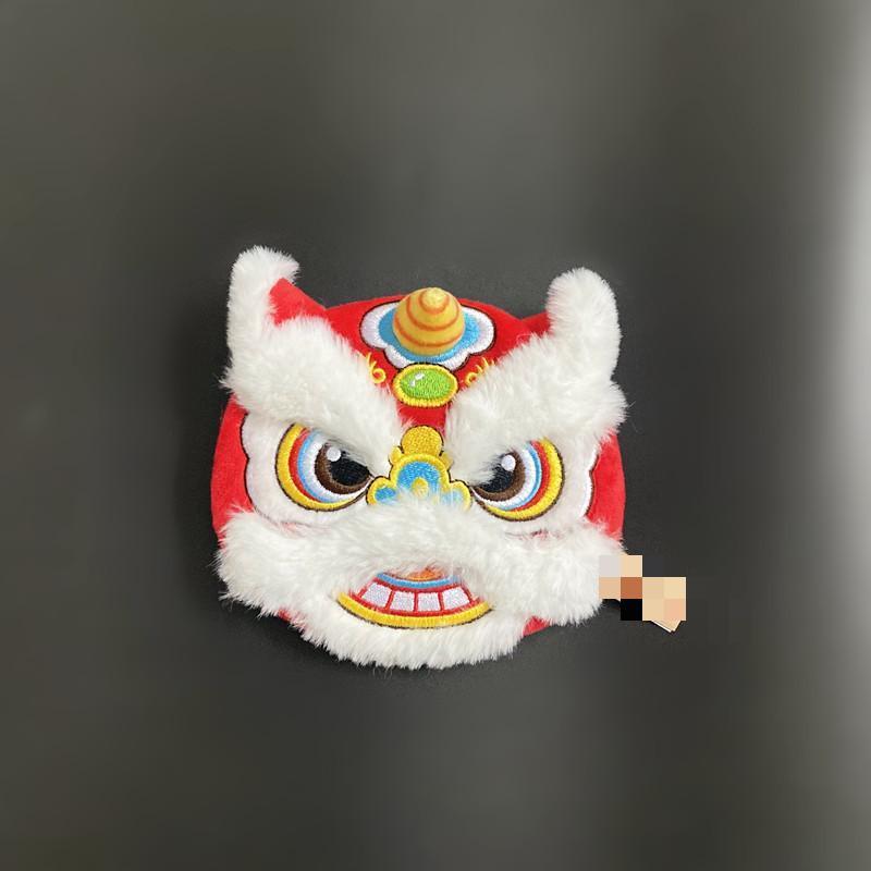 2024 Cheap Price Chinese Style Festive Occasion Plush Doll Storage Messenger Bag Coin Purse Lion Dance Bag