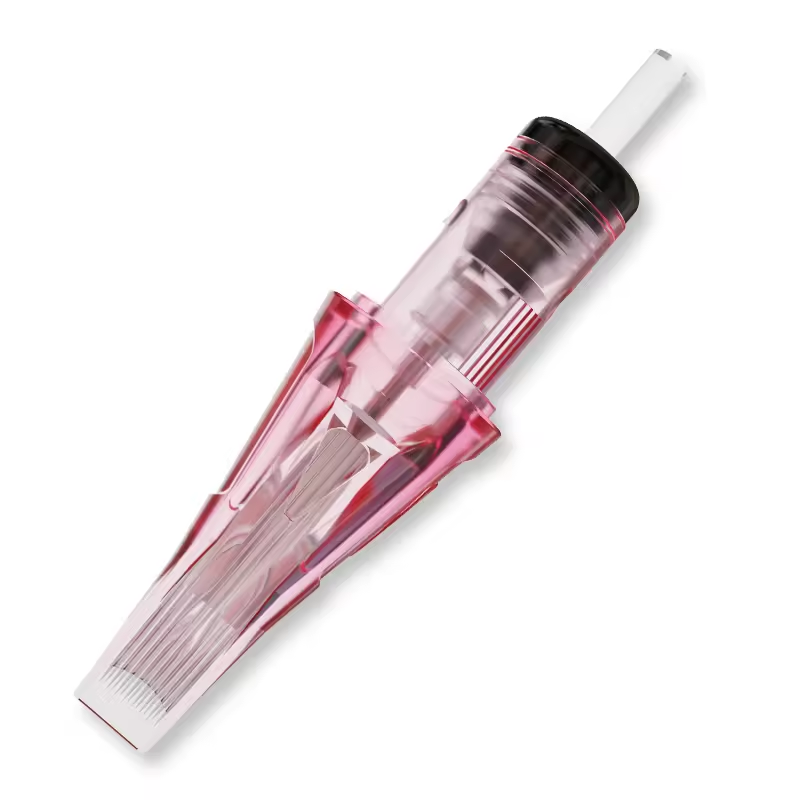 Pink Tattoo Cartridge Grip 15m1 Tattoo Needles for Rotary Tattoo Machine