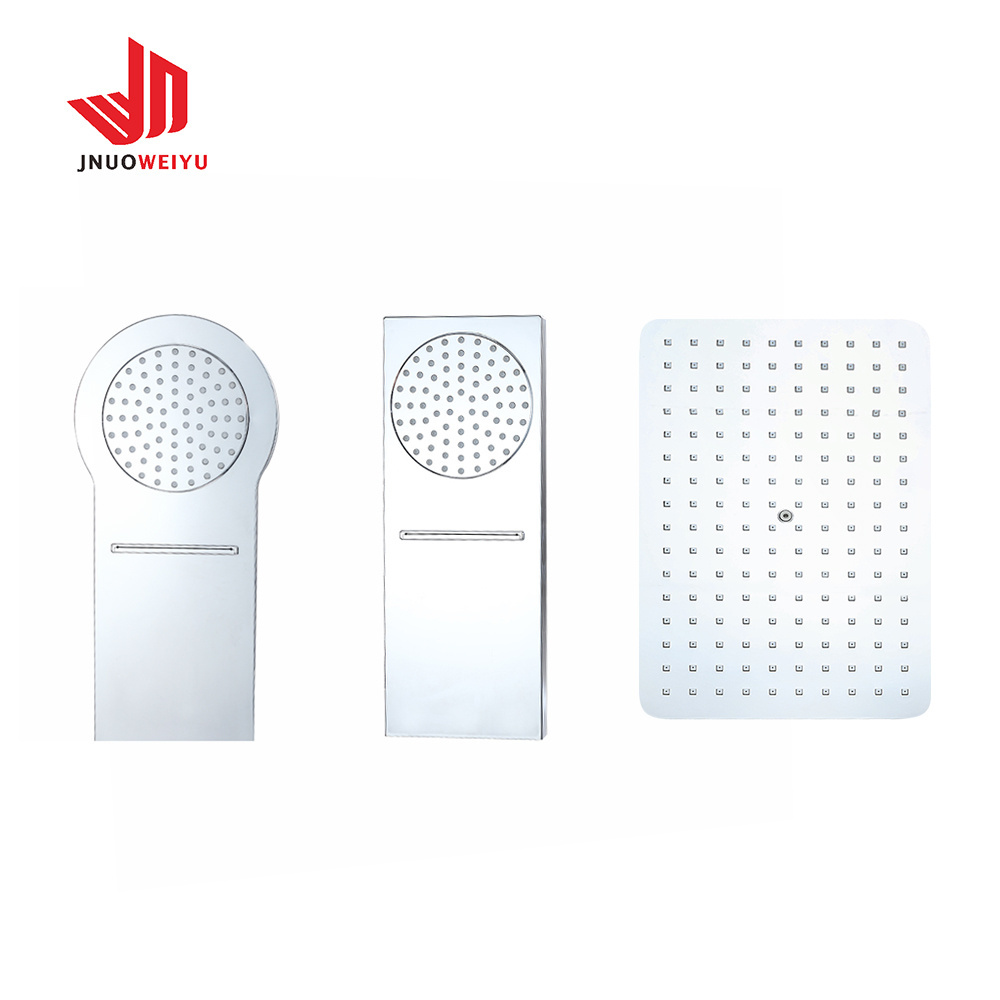 original factory unique square white full body top shower head set