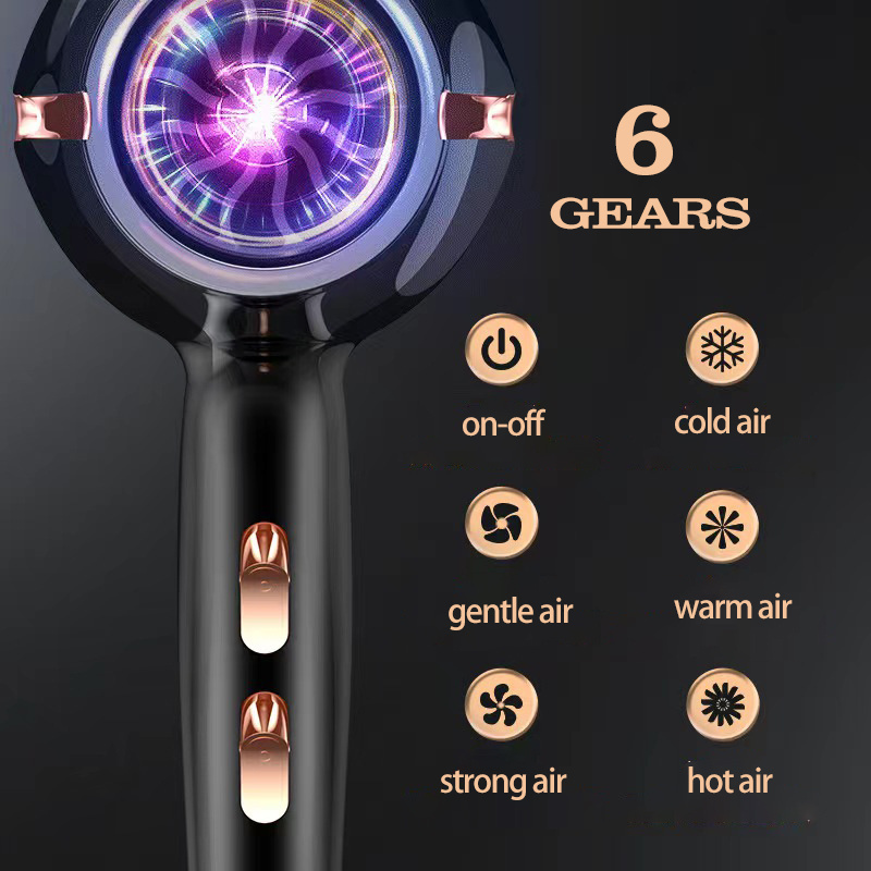 High-powered salon hair dryer UNfoldable handle 1300W 2000W power cold hot air High speed hair dryer