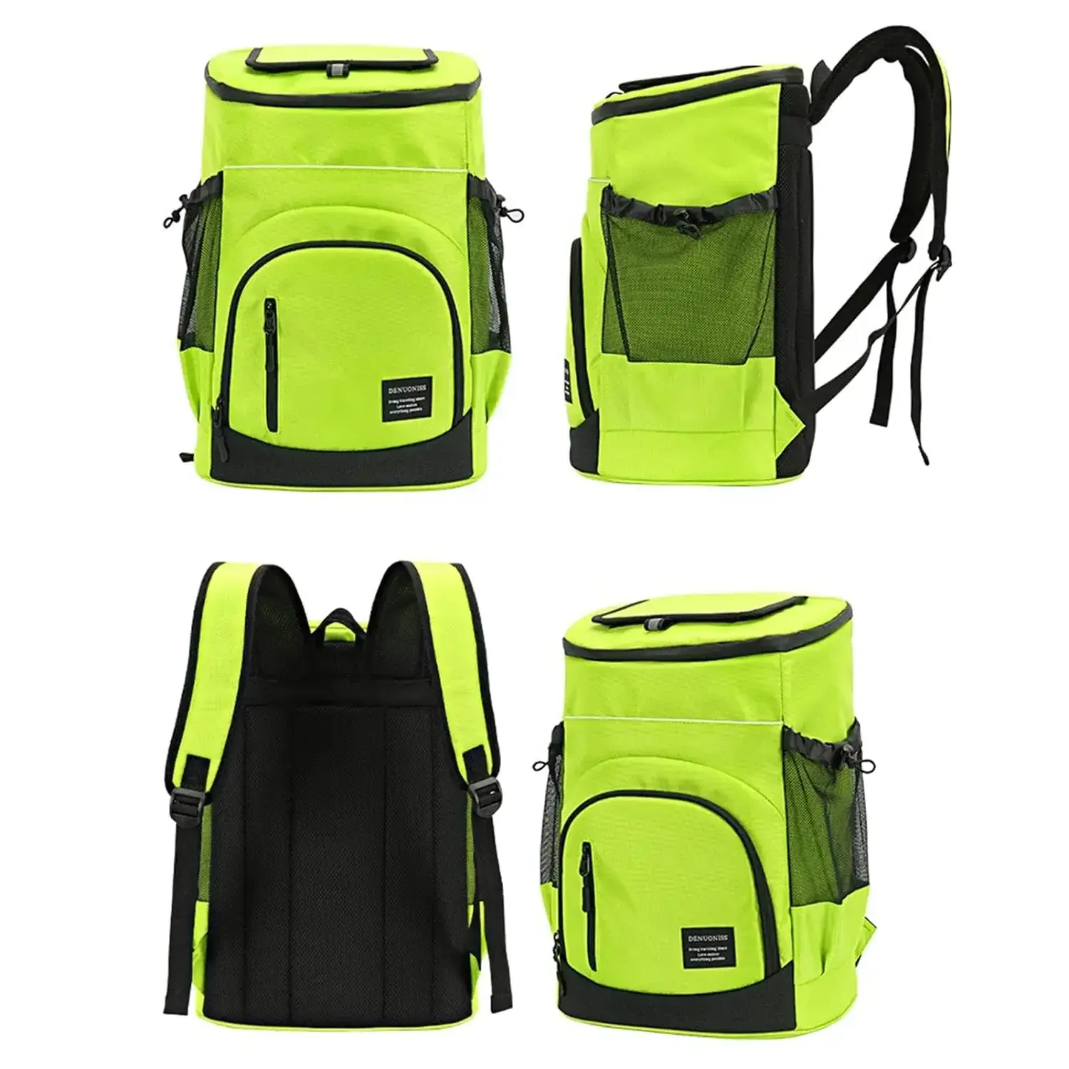 30L Picnic Insulated Cooler Backpack Collapsible Wine Bottle Camping Cool Carrier Bag Double Shoulder Outdoor Lunch Ice Bag