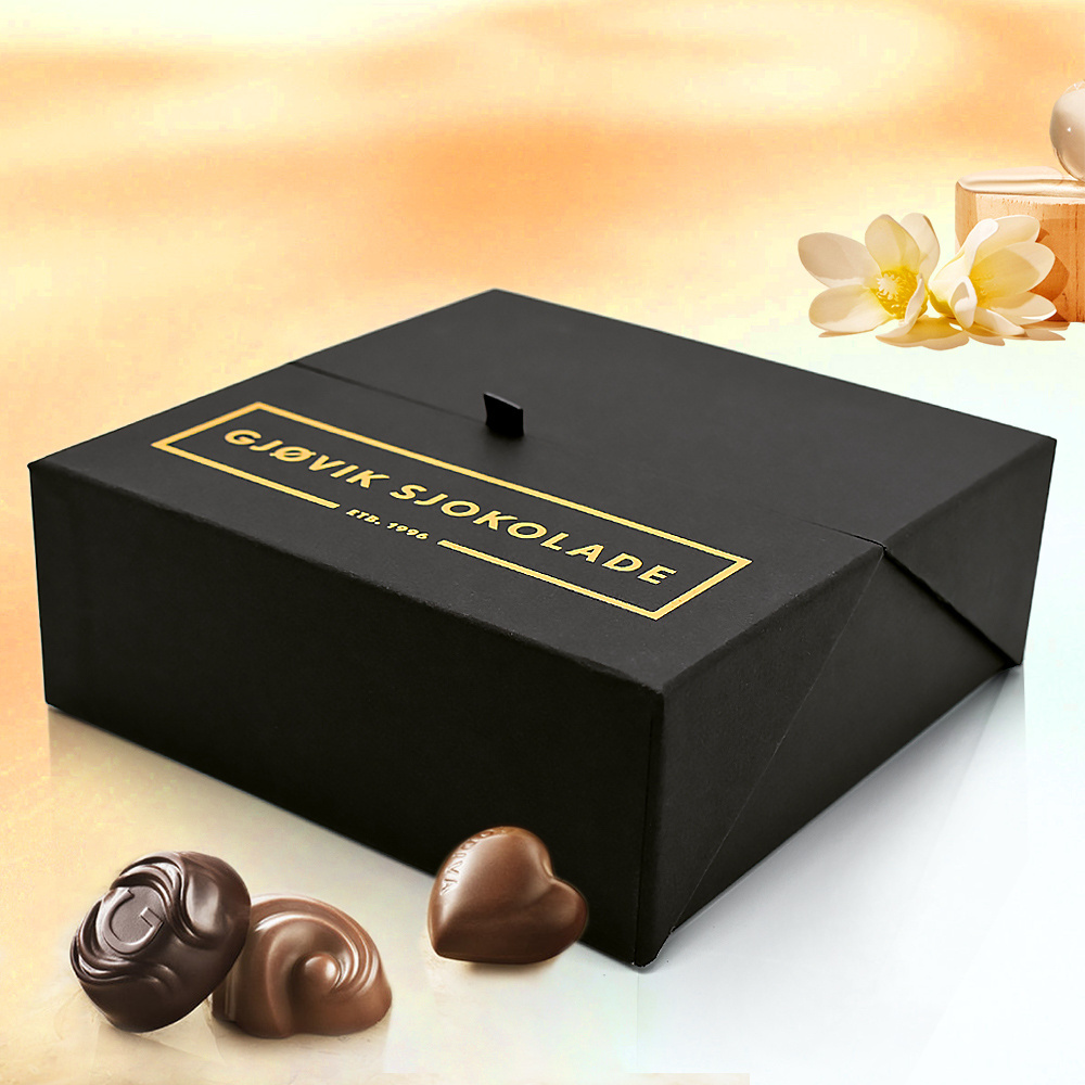 Manufacture Premium Small Dry Fruit Chocolate Packaging Cardboard Luxury Chocolate Paper Box With Dividers