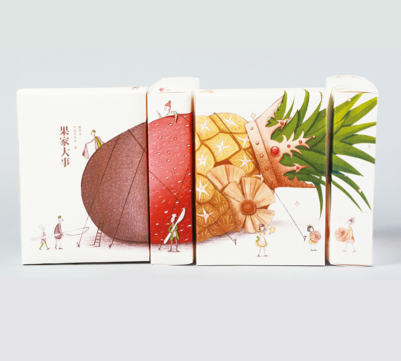 Wholesale Carton Roll-box Cardboard Customized Printed Takeaway Packing Apple Fruit Pillow Pie Box