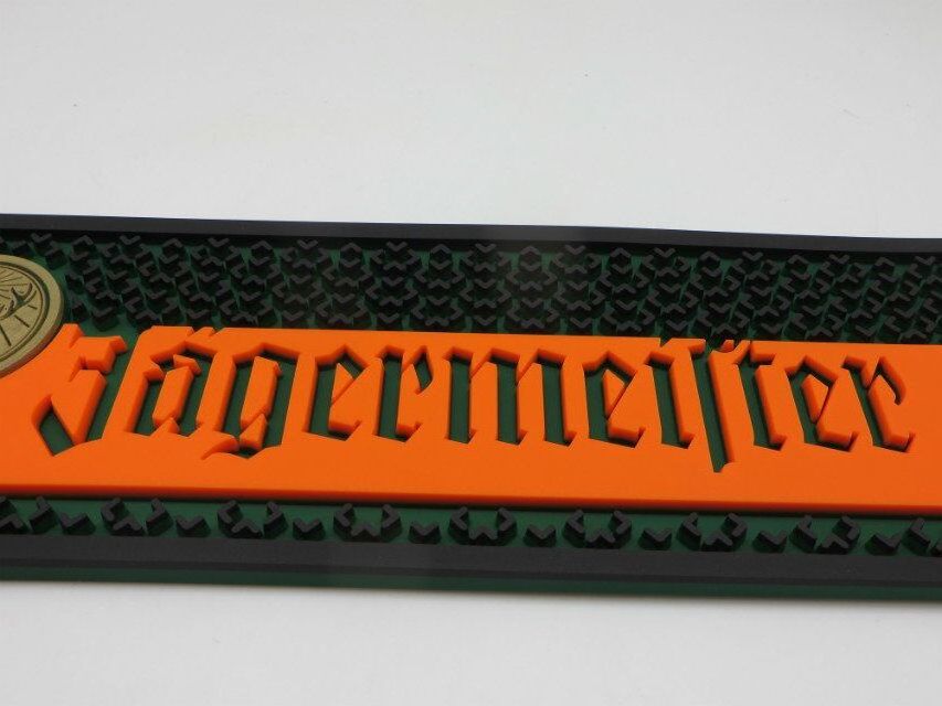 Jagermeister Anti Slip Personalized Custom PVC Rubber Bar Mat