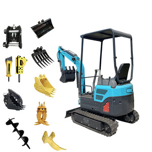 New Excavator Price 1 Ton 1.5 Ton Mini Excavator Digging Hydraulic Small Micro Digger Machine Prices For Sale