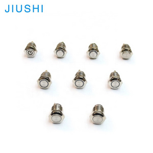 A12-11D 12mm metal momentary piezo push button switch led 3v 12v 24v waterproof