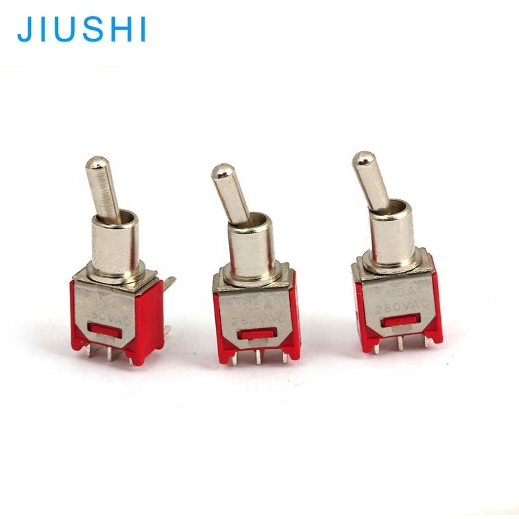 SMTS-102/C3 micro mini toggle switch 5mm 90 degree bend feet 3 pin 2 way