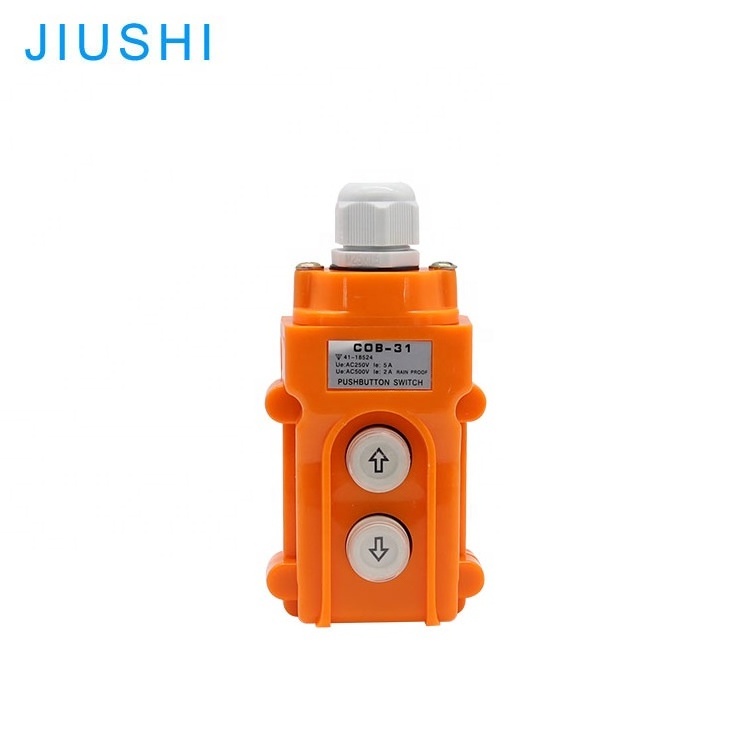 COB-31 waterproof crane hoist limit switch control button switch 2 buttons