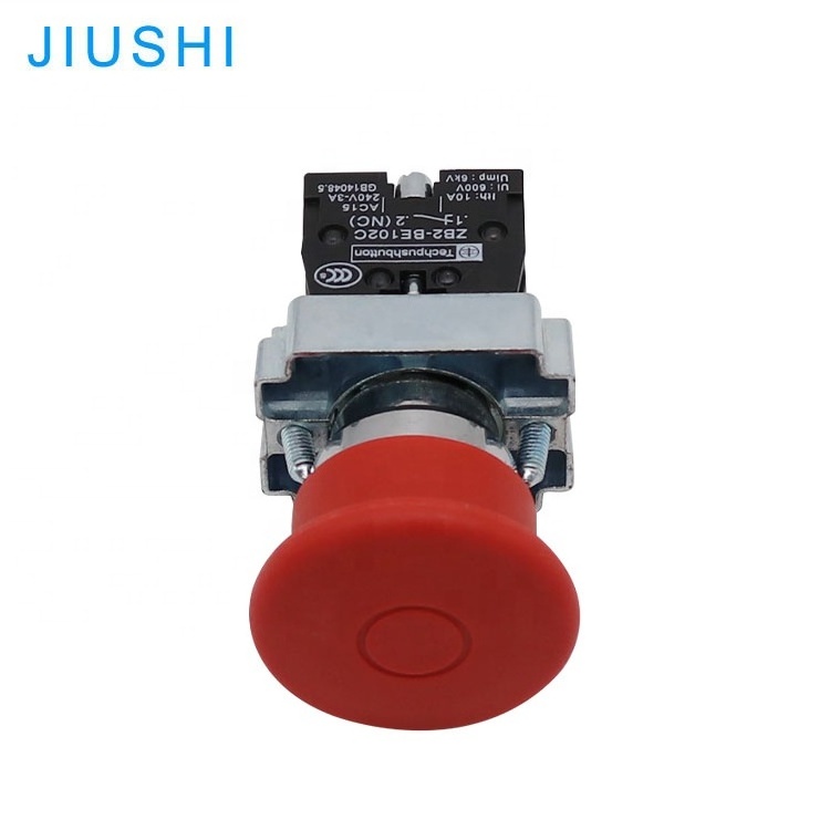 XB2-BT42 red mushroom latching pull push button switch 22mm 1NC