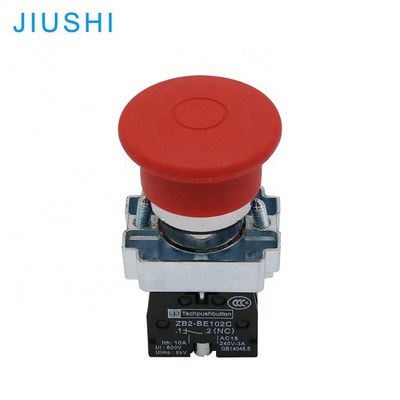 XB2-BT42 red mushroom latching pull push button switch 22mm 1NC