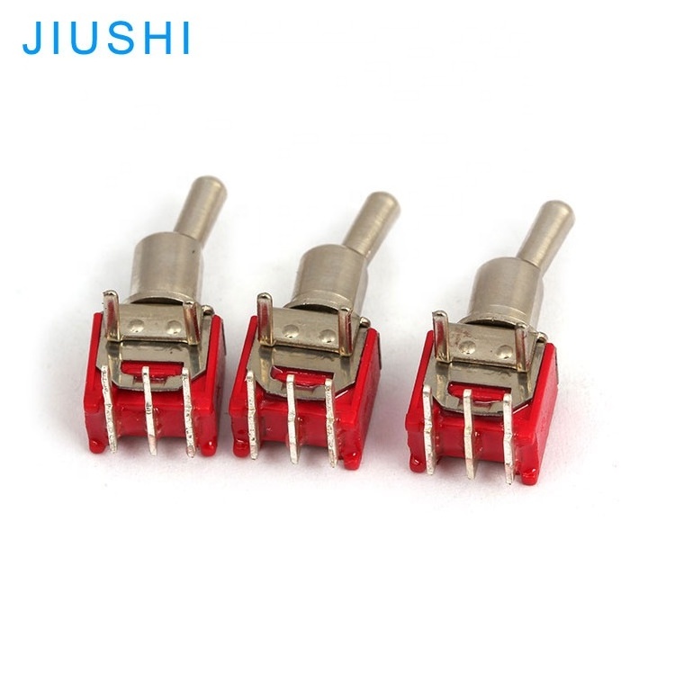 SMTS-102/C3 micro mini toggle switch 5mm 90 degree bend feet 3 pin 2 way