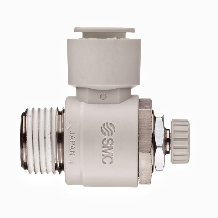 smcs Air Flow control Universal Flow Control Valve AS2201F-02-10S with quick-change connector Elbow Type