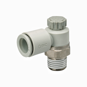 smcs Air Flow control Universal Flow Control Valve AS2201F-02-10S with quick-change connector Elbow Type