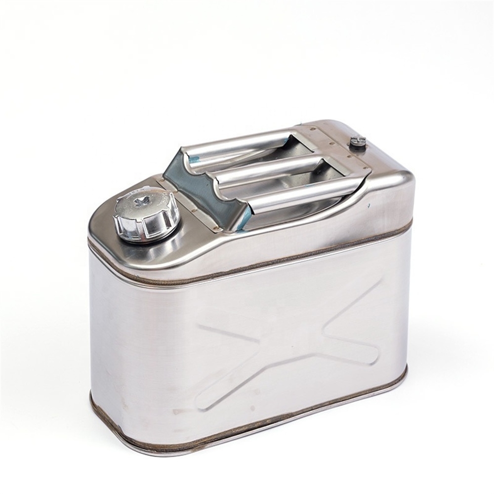 201 Stainless Steel Thicken 5L 10L 15L 20L 30L 35L 40L Gasoline Diesel Oil Fuel Tank Jerry Can