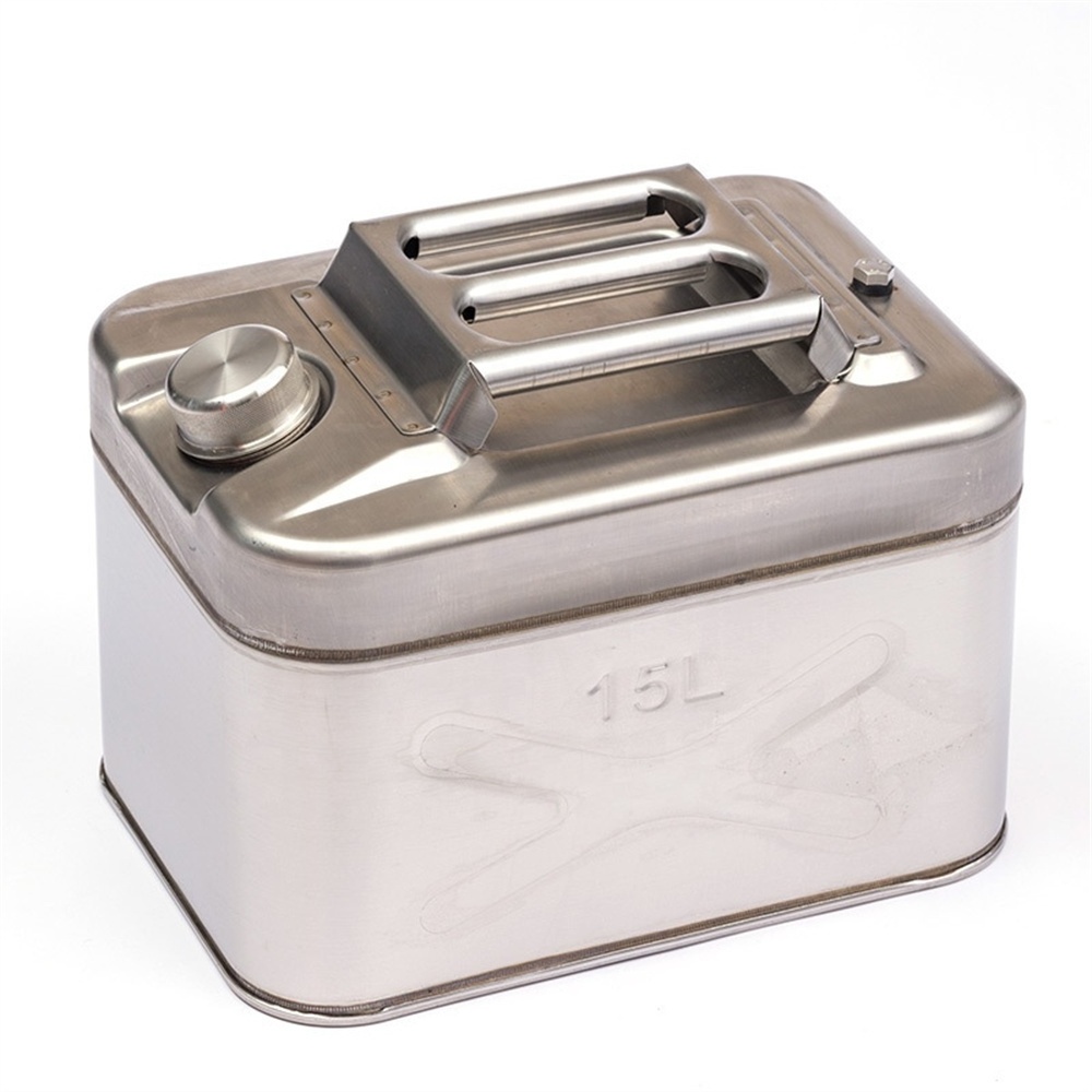 304 Stainless Steel Metal 5L 10L 15L 20L 30L 35L 40L 50L 60L 70L 80L Gasoline Fuel Petrol Drum Canister Jerry Can