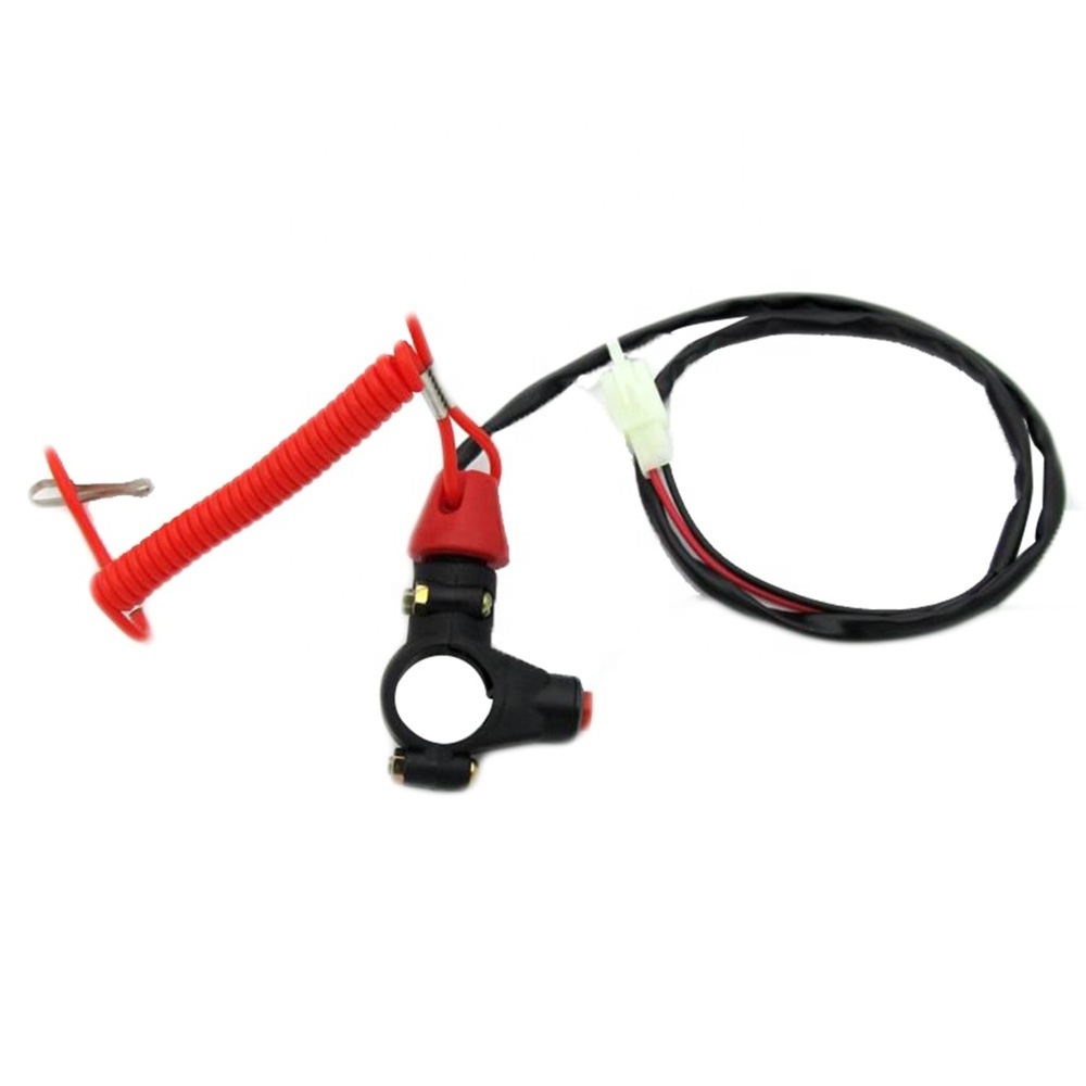 Emergency Motorcycle Kill Stop Engine Switch Push Button Switch for Dirt Bike ATV Quad