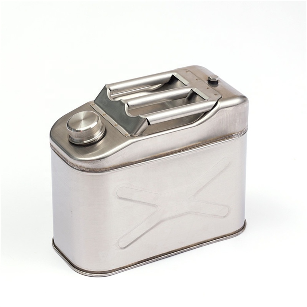 304 Stainless Steel Metal 5L 10L 15L 20L 30L 35L 40L 50L 60L 70L 80L Gasoline Fuel Petrol Drum Canister Jerry Can