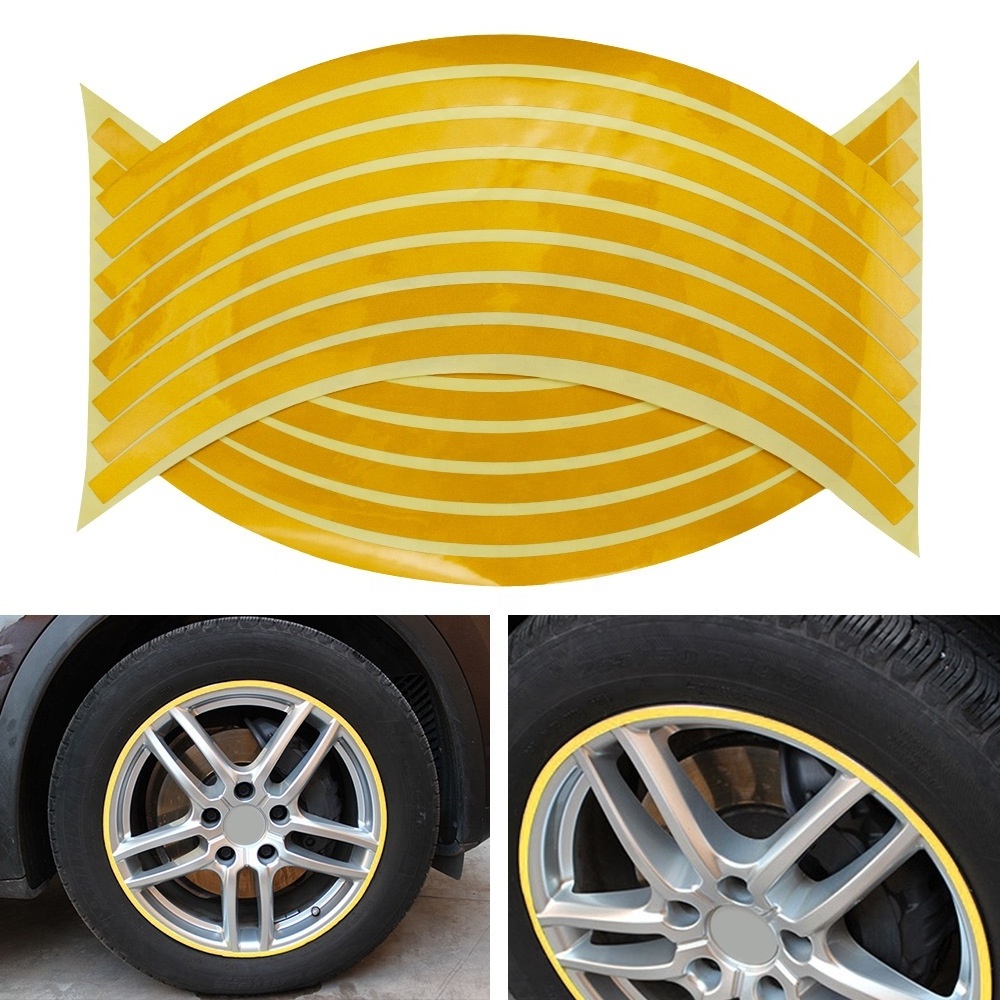 14 Inch Car Motorcycle Rim Wheel Hub Decoration Reflective Sticker