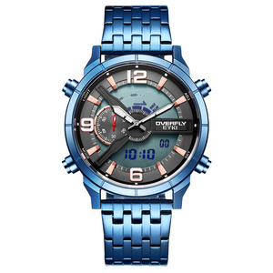 EYKI OVERFLY Multi Function Sports Watch Analog And Digital Watch Dual Time Analog Watch  For Men