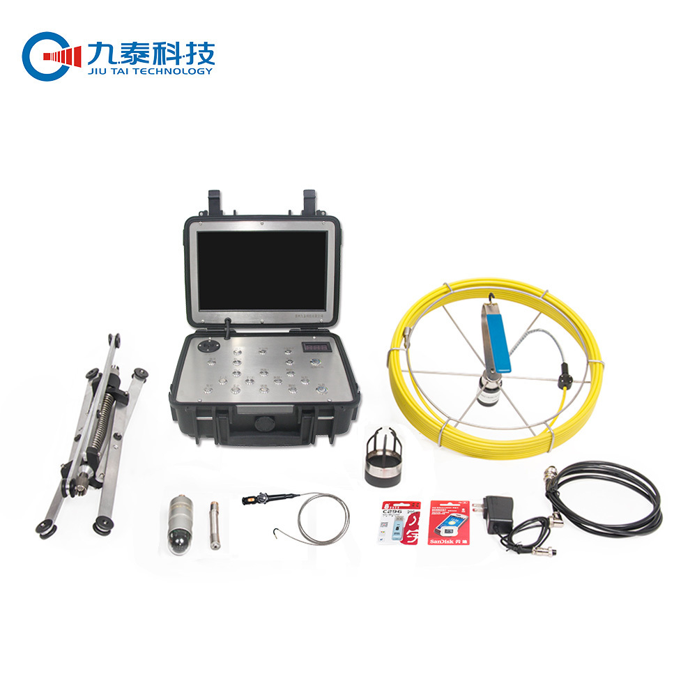 360 Rotation Megapixel Sewer Pipe Well Inspection Surveillance Endoscope Borescope Push Rod Camera