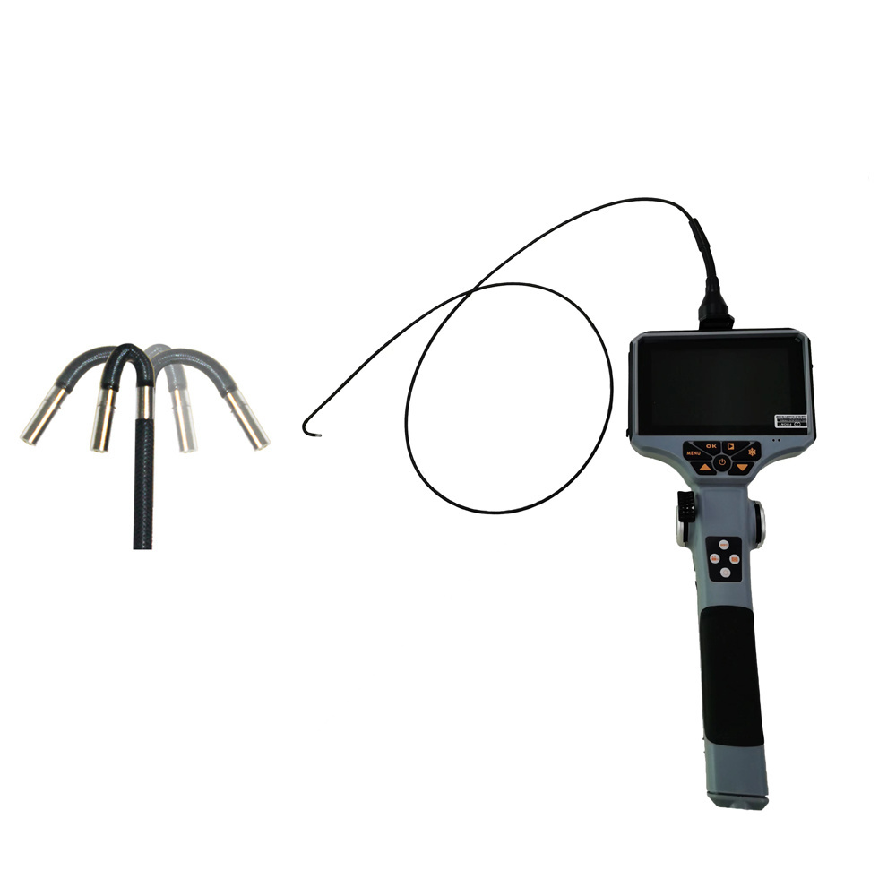 Industrial Automotive Pipe Inspection Borescope 4 way Articulating videoscope Camera with 2mm 3.9mm 6mm Camera Head