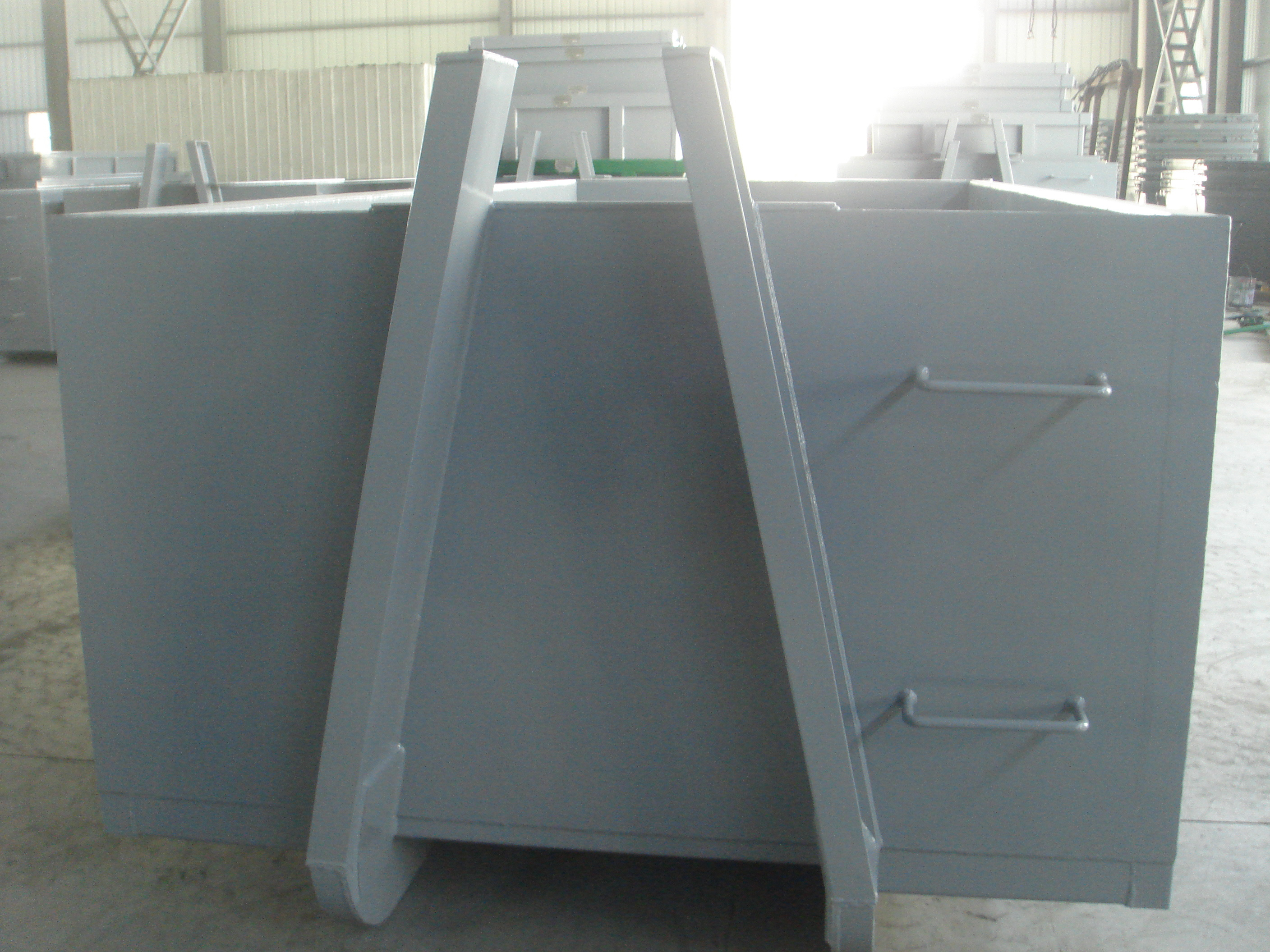 T502D open type lead the industry golden supplier bin storage hook lift bin trailer