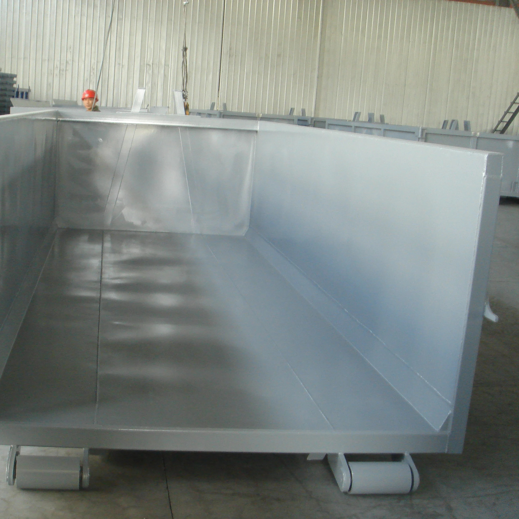 T502D open type lead the industry golden supplier bin storage hook lift bin trailer