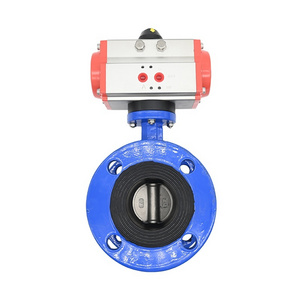 JTAIV Customization Stainless Steel Pneumatic flange butterfly valve DN50-DN600