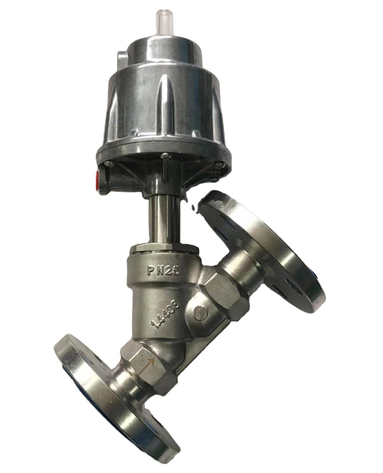 Ball valves Actuator Angle Seat Valve Air Actuated Female Thread Stainless Steel Pneumatic Steam Valve