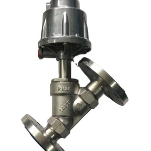 Ball valves Actuator Angle Seat Valve Air Actuated Female Thread Stainless Steel Pneumatic Steam Valve