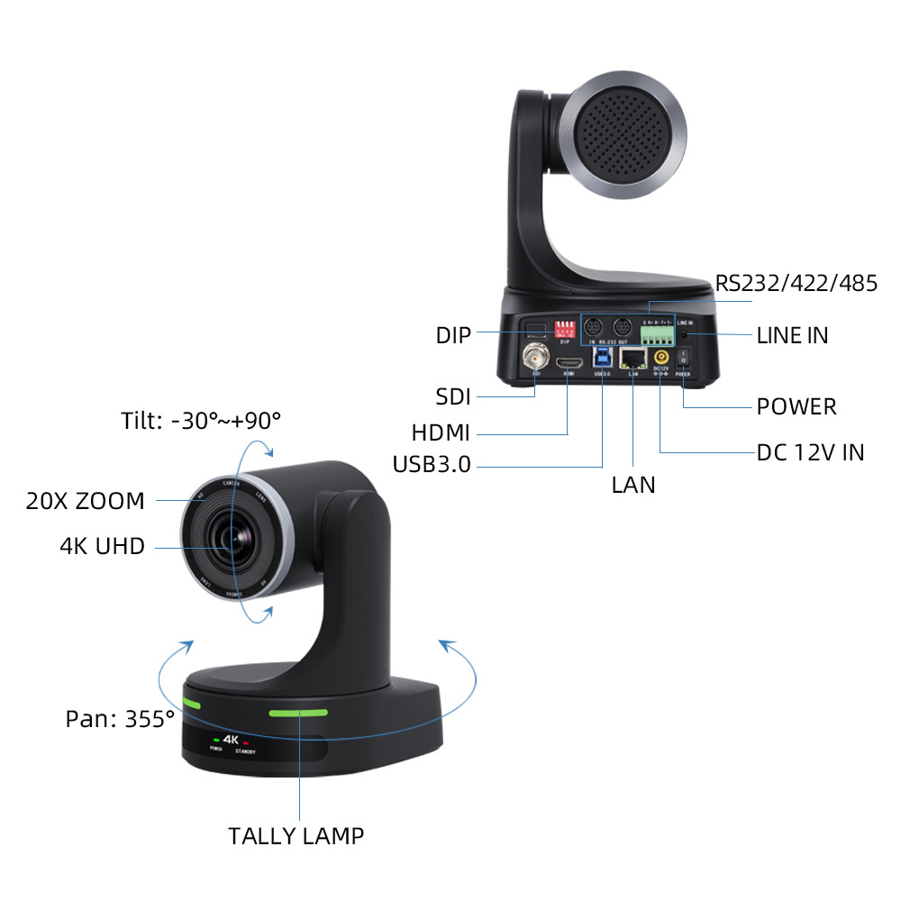 Hot Selling SDI Video Conference System 20X Optical Zoom Audio Paperless Video Conference System