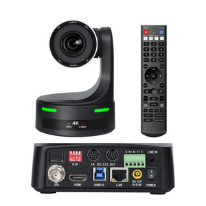 tv studio equipment broadcast HDMI SDI IP 20x optical zoom ptz camera USB3.0 poe ndi video conference camera