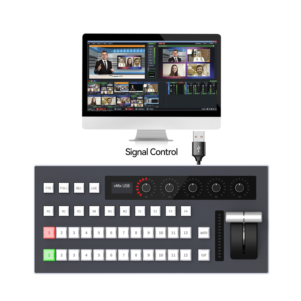 Live streaming vMix panel switch controller brodcast equipment panel switcher vmix video mixer Switcher panel switches