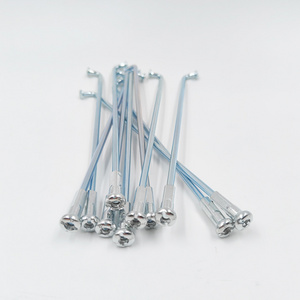 Stainless Steel Motor Galvanized Silver Spokes Cycle Front And Rear Wheel Spokes And Nipple