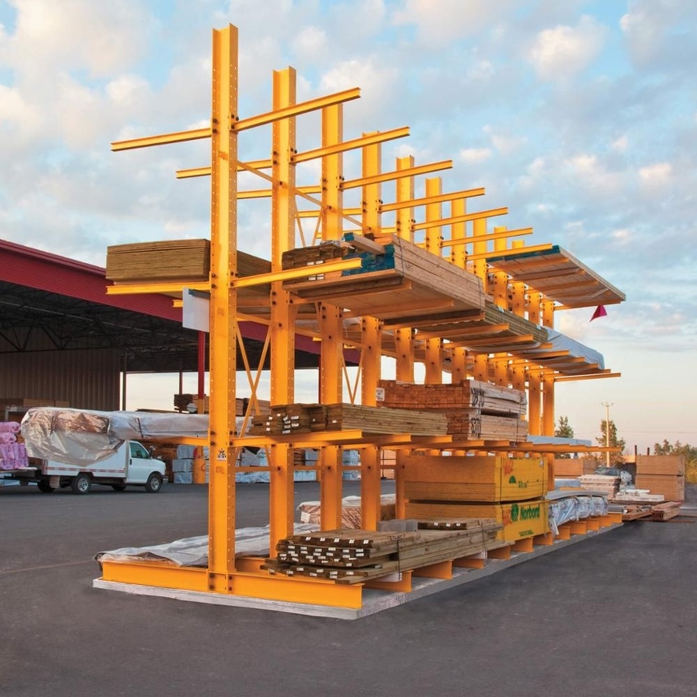 Heavy Duty H-shaped Steel Cantilever Racking System Racks For Long Items