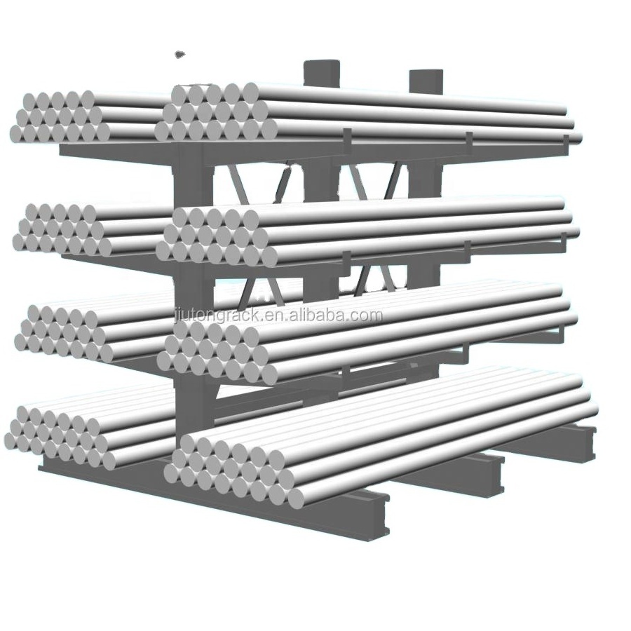 Heavy Duty H-shaped Steel Cantilever Racking System Racks For Long Items