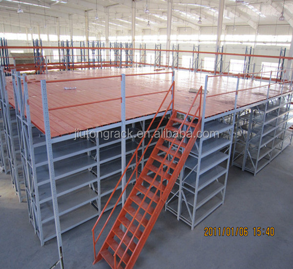 Shandong storage shelving manufacturer multi-level pallet rack supported mezzanine racking for tire storage