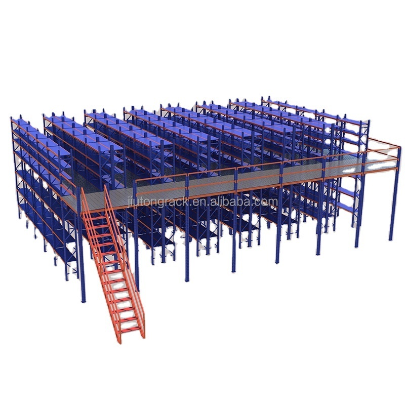 Shandong storage shelving manufacturer multi-level pallet rack supported mezzanine racking for tire storage