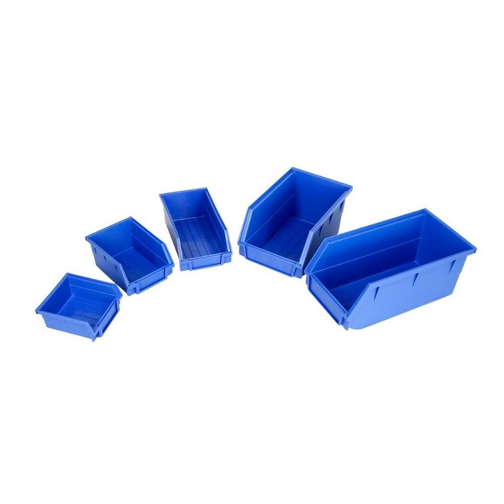 Industrial warehouse stackable plastic parts picking storage boxes bins