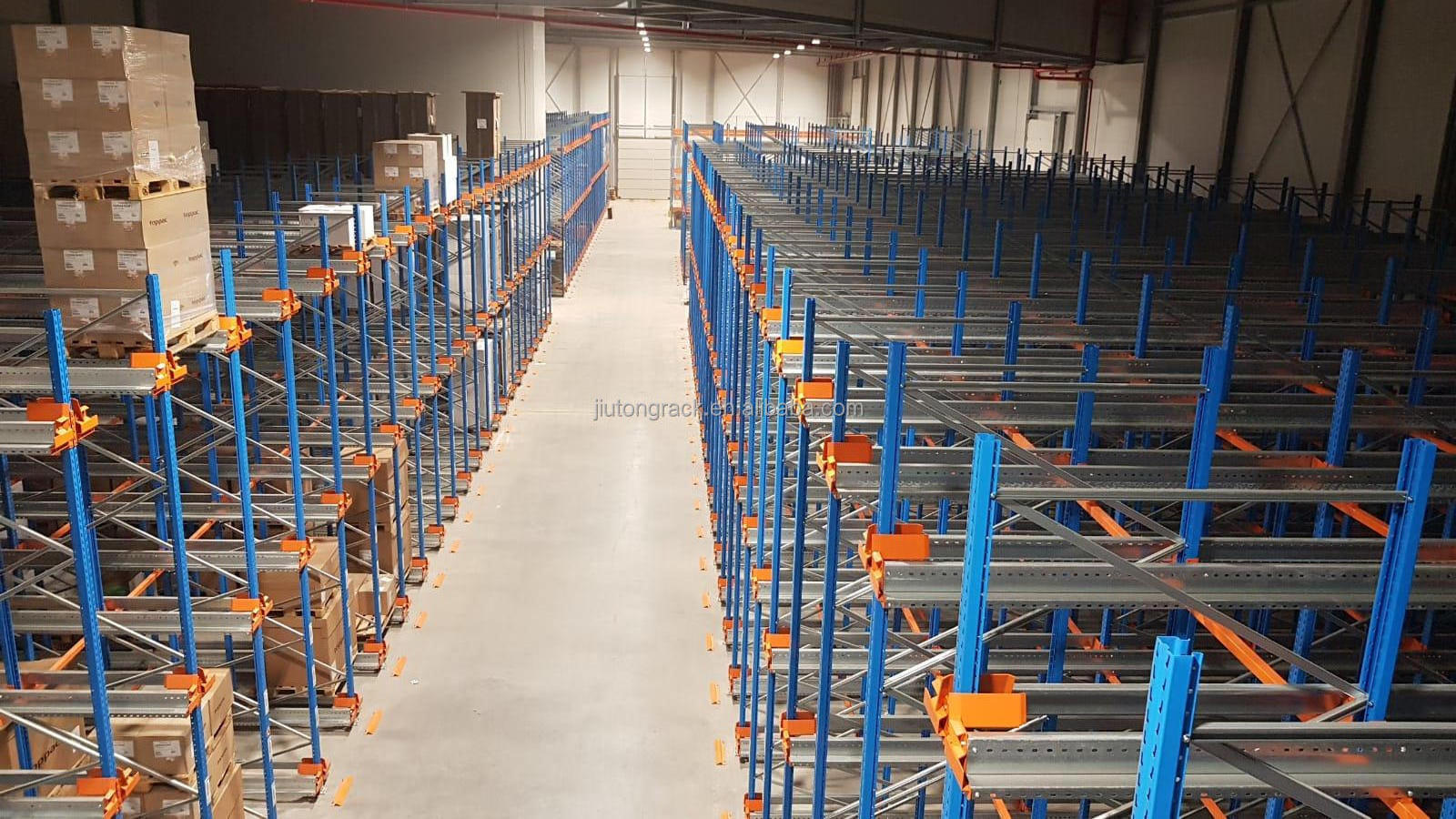 Heavy Duty Deep Storage Metal Shelves Pallet Radio Shuttle Racking system